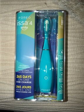 FOREO Issa 4 Smile Sonic Toothbrush - Teal and White Accent